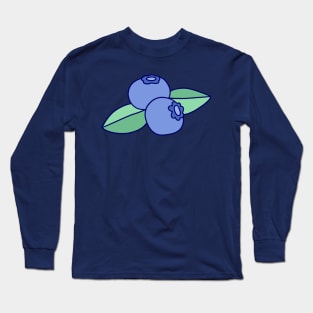 Two Blueberries Two Leaves Long Sleeve T-Shirt